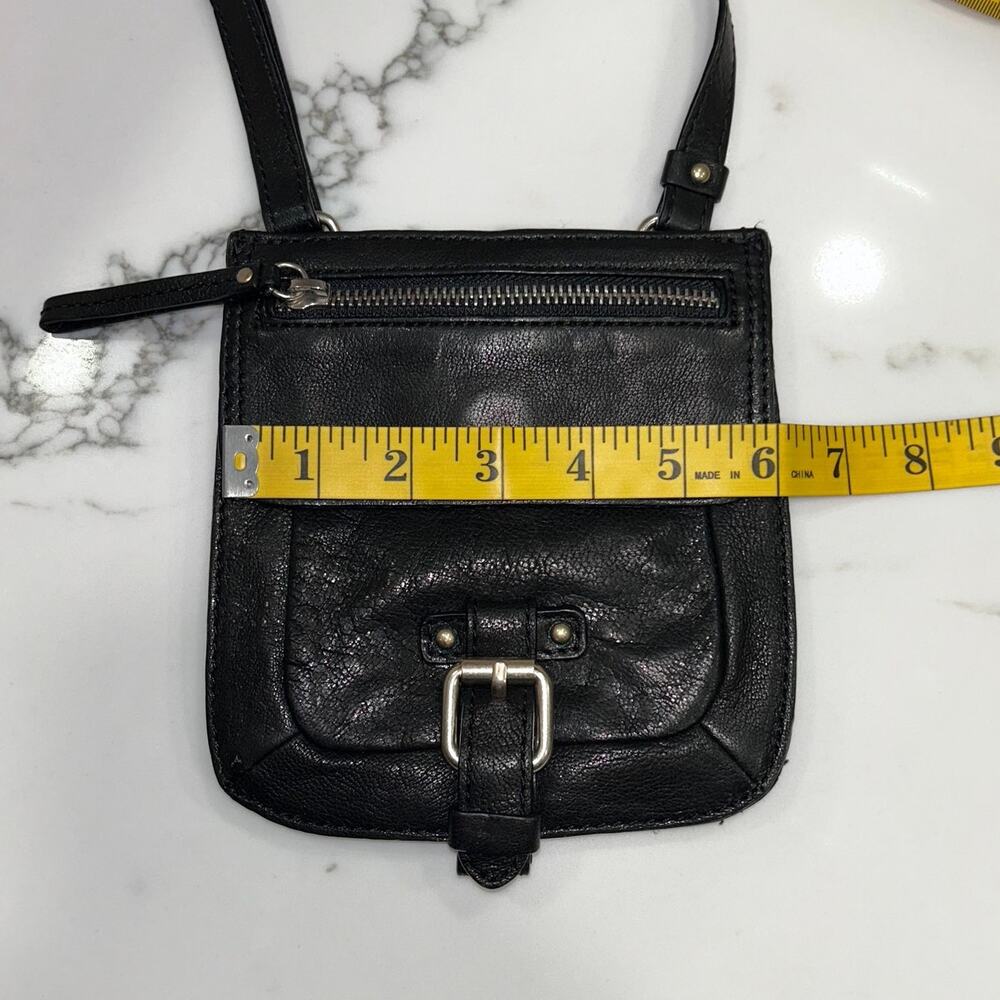 Banana Republic Black Swingpak Soft Lambskin Crossbody Bag Mini - Picture 7 of 10